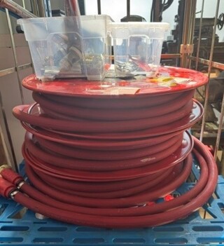 3x Brandhaspel RH Brandbeveiling, rood, bouwjaar 2019